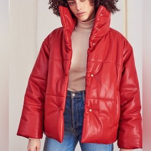 NWT Nanushka
Hide Vegan Leather Puffer Jacket